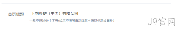 首页标题设置