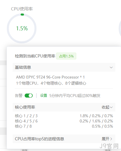 服务器报警