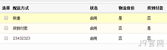 商城网站配送方式