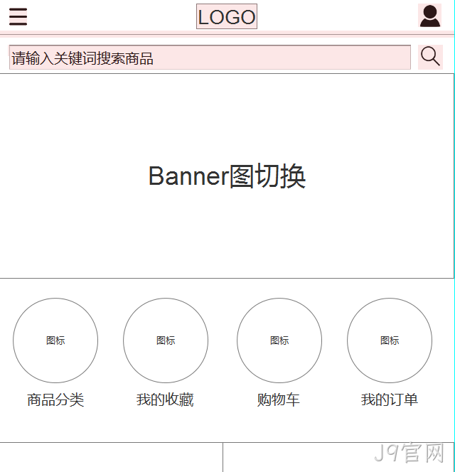 网站原型图